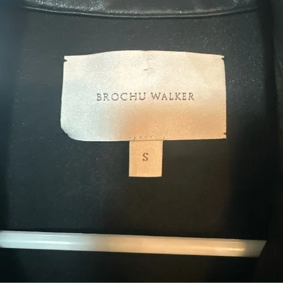 Brochu Walker Faux Leather Havana Dress size Small NWOT black - Picture 5 of 5